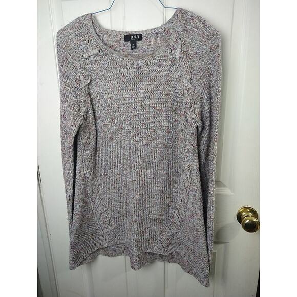A.N.A. Woman M Sweater Multicolor Pullover Long Sleeve Casual - Picture 1 of 11